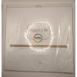 Project Life Becky Higgins Design A & Design D Photo Pocket Pages 24  12x12